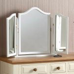 white triple fold dressing table mirror 76 x 58 cm | exclusive mirrors KPHQZWM