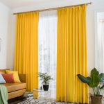Yellow Curtains vibrant lemon yellow curtains polyeaster cotton UWVZRCG