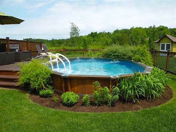 above ground pool landscaping ideas on a budget landscaping around an above ground pool GUKOCIK