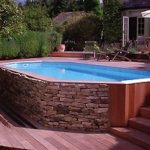 above ground pools that look like in ground above ground pool much cheaper just make it look u0027built inu0027. - click ICGJAES