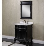 antique bathroom vanity with vessel sink antique wk series 30 inch single sink bathroom vanity matte black finish FBSXZGC