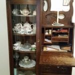 antique drop front secretary desk with bookcase my great grandmothers antique 1900u0027s drop front secretary desk with curve  glass ZAHCBVV