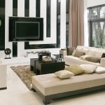 black and white decor ideas for living room view in gallery geometric backdrop of the living room steals the APMJNWW