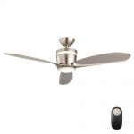 ceiling fans with led lights and remote control home decorators collection federigo 48 in. led indoor brushed nickel ceiling NCYCSNX
