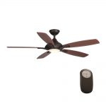 ceiling fans with led lights and remote control home decorators collection petersford 52 in. integrated led indoor white ceiling FVQAMWG