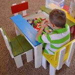 childrens table and chairs with storage build an easy kids table and chair set with a sliding KOOHNJX