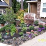 front yard landscaping ideas with rocks dark grey rock landscaping ideas for front yard on black WAMVSUH