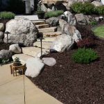 front yard landscaping ideas with rocks walkway rock landscaping ideas for front yard BVASNLM