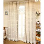 Lace Sheer Curtains beige lace sheer curtain with solid bedroom curtain JJVILBL