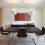 pendant lighting over dining room table chimney corners remodel modern-dining-room AHAZPMG