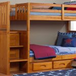 wooden bunk beds with stairs and drawers bunk beds with stairs SWUDZKT
