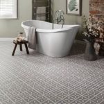 vinyl floor tiles for bathroom pebble grey floor tiles in a bathroom EKOOTIY