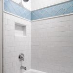 Blue Arabesque Tiles, Transitional, bathroom, JWT Associates | 1148