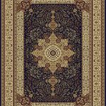 Amazon.com: Large Luxury Silk Traditional Rug For Living Room Navy