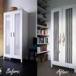 Upcycling an Ikea Aneboda Wardrobe with DIY fabric doors - tutorial