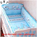 Promotion! 6/7PCS Cot Bedding On Sale Baby Bedding Set With The