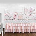 Amazon.com : Sweet Jojo Designs 9-Piece Blush Pink, Grey and White