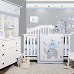 Amazon.com : GEENNY OptimaBaby Blue Grey Elephant 6 Piece Baby