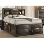 Contemporary Gray King Size Storage Bed - Emily | RC Willey