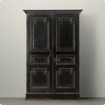 Distressed Black Armoire | furniture | Armoire, Furniture