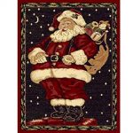 Amazon.com: Christmas Rug Holiday Décor Santa Claus Area Rug 3ft4in