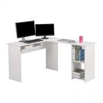 Amazon.com: LANGRIA L-Shaped Computer Corner Desk, PC Latop Study