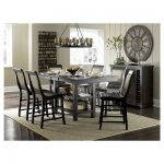 Willow Rectangular Counter Height Dining Table - Distressed Black