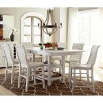 Willow Rectangular Counter Height Dining Table - Distressed White