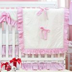 Amazon.com: Brandream Crib Bedding Sets for Girls Lace Ruffle