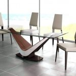 Modern Dining Suites Room Provence Suite Furniture Glass Table Set