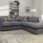 Harley Scatter Fabric Corner Sofa Grey - High Quality Cheap Sofas at