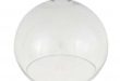 Clear open globe glass lamp shade 35cm | Mullan Lighting