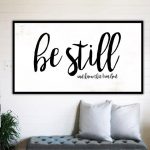 Be Still and Know Fixer Upper Home Decor Gift for Her Farmhouse