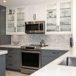 MODERN White Marble Glass Kitchen Backsplash Tile | Backsplash.com