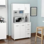 Inval Modern Laricina-white Kitchen Storage Cabinet - Walmart.com
