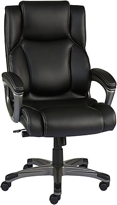 Staples Washburn Bonded Leather Office Chair, Black