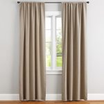 Emery Linen Pole-Pocket Curtain - Walnut | Pottery Barn