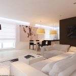 Brown white lounge decor | Interior Design Ideas.