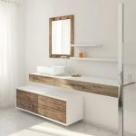 Beautiful Weathered Wood, Bathroom Furniture | Camper/RV Interior