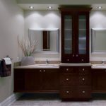 Contemporary Bathroom with Storage Cabinets - Kitchen Craft