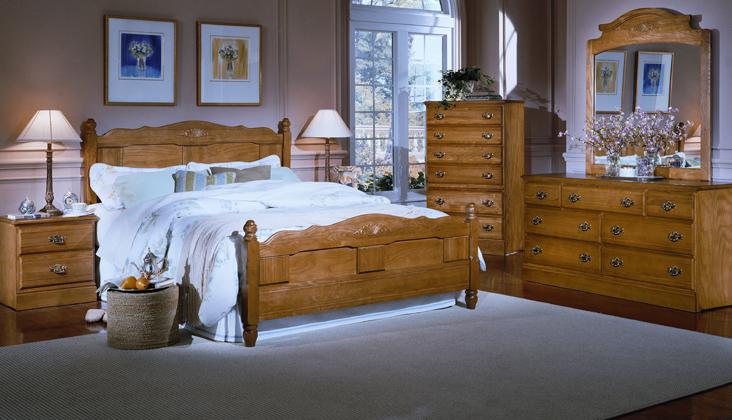 Carolina Furniture Oak 2300 Bedroom Collection