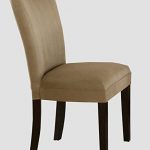 Amazon.com - Set of 2 Taupe Microfiber Parson Chairs - Chairs
