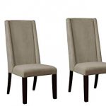 Amazon.com - Demi-wing Parson Chairs Granite Matte and Warm Grey