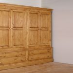 Solid Pine 4 Door Wardrobe With Drawers In 4 Sizes | Furniture4YourHome