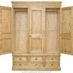 Solid Wood Interiors u003e Waxed solid pine triple wardrobe