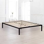 Amazon.com: Bed Frame Metal Platform Bed Frame Queen Size Steel Wood