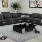 Black color sectional leather sofa B2021-in Living Room Sofas from