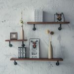 Amazon.com: Industrial Pipe Shelving Bookshelf Rustic Modern Wood