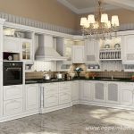 OP14-007: Traditional Birch Solid Wood Kitchen Cabinet