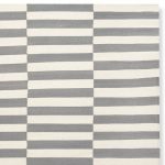 Broken Stripe Flatweave Rug, Grey | Williams Sonoma
